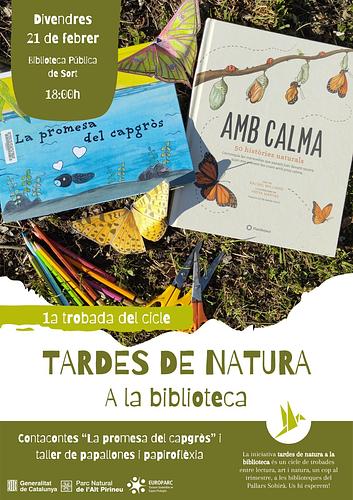 📢🐛📖 ATENCIÓ, PETITS EXPLORADORS DE LA NATURA! 🌿🦋

La Biblioteca de Sort es converteix en un bosc de contes i creativitat, de la mà del Parc Natural de l'Alt Pirineu! 📚✨ 
El proper 21 de febrer a les 18 h, comença el cicle de les Tardes de Natura a la Biblioteca! 🌳

📖 ContaContes i Taller de papiroflexia✂🦋 
Aprendrem a fer boniques papallones de paper que semblaran a punt d’enlairar-se!

Una tarda plena de màgia, natura i diversió! 🌼 T’ho perdràs? Apunta’t i vola amb nosaltres! 🦋💨

📍 On? Biblioteca de Sort
🗓 Quan? 21 de febrer a les 18 h
🔔 INSCRIPCIONS: Envia un WhatsApp al 669 50 15 94 i reserva la teva plaça! 📲

T'hi esperem amb les ales obertes! 🥰🎉 #TardesDeNatura #BibliotecaDeSort #ContesIAles #PNAltPirineu #CETSAltPirineu