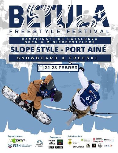 📌 BETULA FREESTYLE FESTIVAL 22 i 23 DE FEBRER

🏂 Torna el Freestyle al Pallars organitzat per AEP, FCEH i Port Ainé. ⛷️

🔊 Activitats gratuïtes per la canalla el dissabte 22 de febrer al poliesportiu de Sort!

🤝 Amb berenar organitzar per 4t ESO de l’IES Hug Roger per recaptar fons per al viatge de fi de curs.

‼️ Si vols participar de les competicions open al snowpark de Port Ainè: 
📌 22 de febrer Miniriders U7/U8/U9/U11/U13

📌 23 de febrer Open i Campionats de Catalunya (U13/U15/U17 i ABS)

🤝 Amb botifarrada  al snowpark organitzada per 4t ESO de l’IES Hug Roger per recaptar fons per al viatge de fi de curs.

ℹ️ Més info sobre les competicions:
📧 yasmina@aepallars.org