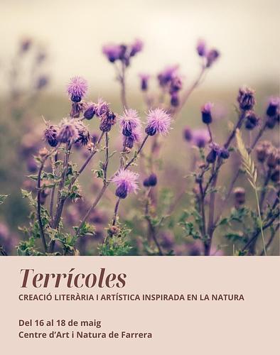 *TERRÍCOLES. CREACIÓ ARTÍSTICA I LITERÀRIA INSPIRADA EN LA NATURA *

Terrícoles neix de la simbiosi entre la periodista i escriptora Ivet Eroles, la creadora i cuidadora d’ovelles Vanesa Freixa i Maribel Bella, creadora de Marduix.Cercle Creatiu. 

Es tracta d’una experiència immersiva de cap de setmana on es combinaran les propostes d’escriptura inspirada en la natura amb la creació artística a partir d’elements naturals.

Quan? Del 16 al 18 de maig 

On? Al Centre d’Art i Natura de Farrera

Preu: 290 € (inclou formació, materials, manutenció i allotjament).

Més informació i inscripcions: artinatura@farreracan.cat

Podeu consultar el programa sencer a www.farreracan.cat