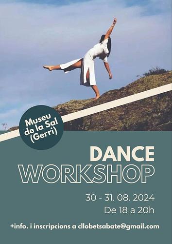 Workshop dansa contemporània

Proposta d'intensiu de dos dies on es realitzarà un entrenament físic focalitzat en el treball de la mobilitat activa; així com dinàmiques d'exploració del moviment a través d'eines de manipulació i improvització i diferents propostes de materials coreogràfics.

Intensiu dissenyat per crear un espai d'investigació del moviment des del joc i la creació de reptes senzills per descobrir noves possibilitats d'expressió del cos.


📍Museu de la Sal (Gerri de la Sal)
🗓️ 30 i 31 d'agost de 18h a 20h
💸 30€ (pels dos dies)

Per +info. i inscripcions 👉 cllobetsabate@gmail.com