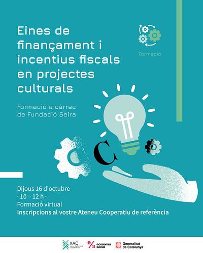🔊 NOVA FORMACIÓ VIRTUAL

🎭 «Eines de finançament i incentius fiscals en projectes culturals»

▶️  La sessió té com a objectiu oferir eines útils per identificar oportunitats de suport econòmic, optimitzar els recursos disponibles i conèixer els avantatges fiscals que poden afavorir la viabilitat i sostenibilitat dels projectes culturals

➡️ Formació a càrrec de la Fundació Seira

📆 Dijous, 16/10 - 10h a 12h

✍️ Inscripcions: https://serveis.acapa.cat/program/eines-de-financament-i-incentius-fiscals-en-projectes-culturals
