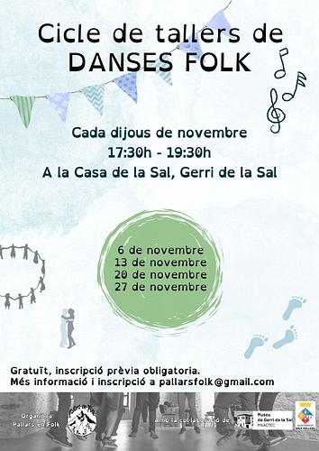 Danses folk: Encara us podeu inscriure als dos ultims tallers!