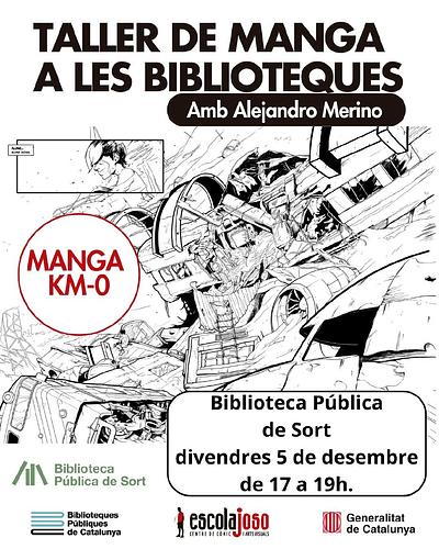Vols aprendre a dibuixar manga? 🖌️💬🇯🇵 No et perdis el taller de #MangaKm0 que imparteix a les biblioteques l'artista i educador Alejandro Merino Escola Joso

📅 Aquest divendres 5/12 de 5 a 7 de la tarda a la sala d'actes de la Biblioteca Pública de Sort, places limitades!

ℹ️ Atenció: activitat adreçada a infants a partir de 8 anys i joves, més info i inscripcions https://bibliosort.cat/esdeveniments/taller-manga-km0/