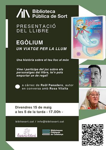 📢 Aquest divendres 15 de maig, a les 5 de la tarda (17h), us convidem a la presentació del llibre infantil "Egòlium: un viatge per la llum", una història sobre el teu lloc al món

🗣️ Intervindran l'autor, Raül Giménez, amb Rosa Vilalta, la Roseta de Gavàs... hi haurà jocs i regals!

ℹ️ +info https://bibliosort.cat/esdeveniments/presentacio-egolium/