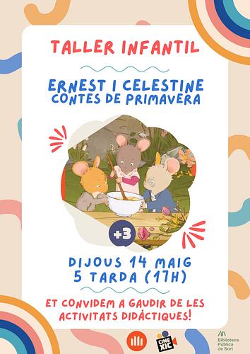 🐁 Amb motiu de la projecció aquest diumenge al #CineXic del film "Ernest i Celestine: contes de primavera" us convidem al taller infantil que tindrà lloc aquest dijous a les 17h

ℹ️ Activitat gratuïta adreçada a infants de 5 a 12 anys, més informació https://bibliosort.cat/esdeveniments/taller-cinexic-ernest-celestine/
