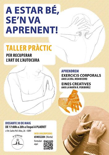 L’endemà dissabte dia 30 de 17 a 20h farem un taller conjuntament per experimentar algunes de les eines aportades al llibre. 

Tan de bo ens trobem a l’espai A plaeret de Sort!

Aquí teniu l’enllaç per apuntar-vos-hi:
https://docs.google.com/forms/d/e/1FAIpQLSfTihsjKGoi0fLV9lC-BBpwtUBx90vzh4ODIYPDN1KZgO2Kdw/viewform